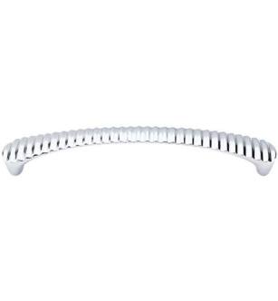 Top Knobs M1139 Nouveau III 6 3/8" Center to Center Zinc Alloy Grooved Cabinet Pull in Polished Chrome