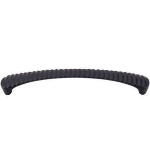 Top Knobs M1138 Nouveau III 6 3/8" Center to Center Zinc Alloy Grooved Cabinet Pull in Flat Black