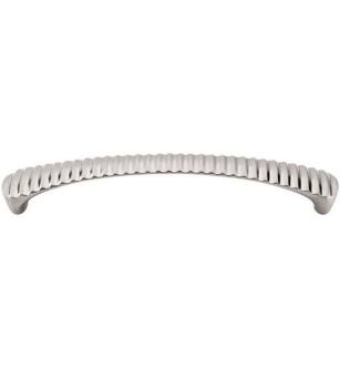 Top Knobs M1137 Nouveau III 6 3/8" Center to Center Zinc Alloy Grooved Cabinet Pull in Brushed Satin Nickel