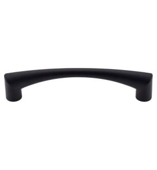 Top Knobs M1132 Nouveau III 5 1/8" Center to Center Zinc Alloy Hidra Cabinet Pull in Flat Black