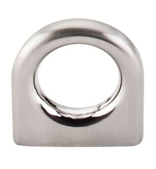 Top Knobs M558 Nouveau II 5/8" Center to Center Zinc Alloy Ring Cabinet Pull in Brushed Satin Nickel