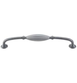 Top Knobs M470 Tuscany 8 7/8" Center to Center Zinc Alloy D-Shaped Cabinet Pull in Pewter Light