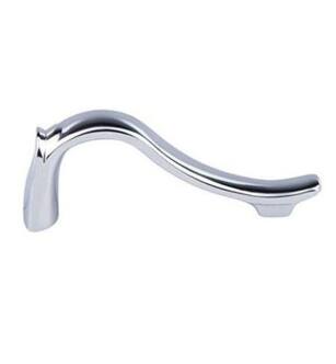 Top Knobs M2125 Tuscany 2 1/2" Center to Center Dover Latch Cabinet Pull in Polished Chrome