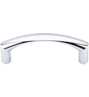Top Knobs M1705 Nouveau 3" Center to Center Zinc Alloy Griggs Cabinet Pull in Polished Chrome