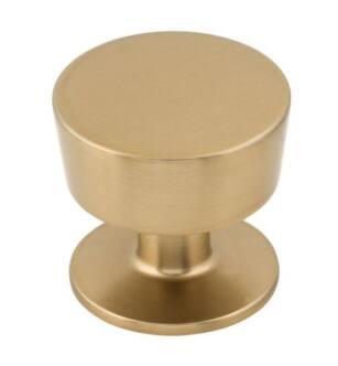 Top Knobs M1570 Nouveau III 1 1/4" Zinc Alloy Round/Mushroom Shape Essex Cabinet Knob in Honey Bronze
