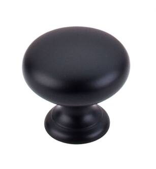 Top Knobs M285 Somerset II 1 1/4" Brass Mushroom Shaped Cabinet Knob in Flat Black