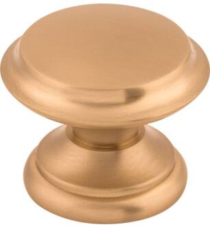Top Knobs M1590 Dakota 1 3/8" Zinc Alloy Mushroom Shaped Flat Top Cabinet Knob in Brushed Bronze