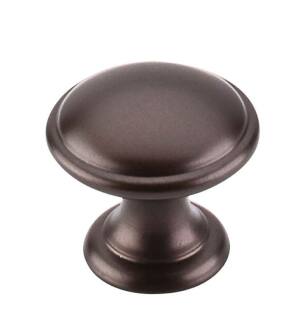 Top Knobs M1224 Dakota 1 1/4" Zinc Alloy Mushroom Shaped Rounded Cabinet Knob in Oil Rubbed Bronze