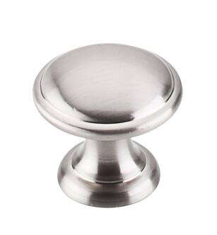 Top Knobs M1581 Dakota 1 1/4" Zinc Alloy Mushroom Shaped Rounded Cabinet Knob in Brushed Satin Nickel