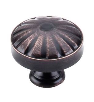 Top Knobs M1608 Dakota 1 1/4" Zinc Alloy Mushroom Shaped Hudson Cabinet Knob in Tuscan Bronze