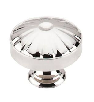 Top Knobs M1611 Dakota 1 1/4" Zinc Alloy Mushroom Shaped Hudson Cabinet Knob in Polished Nickel