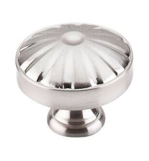 Top Knobs M1609 Dakota 1 1/4" Zinc Alloy Mushroom Shaped Hudson Cabinet Knob in Brushed Satin Nickel