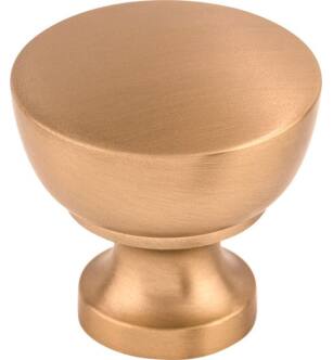 Top Knobs M1605 Dakota 1 1/4" Zinc Alloy Mushroom Shaped Bergen Cabinet Knob in Brushed Bronze