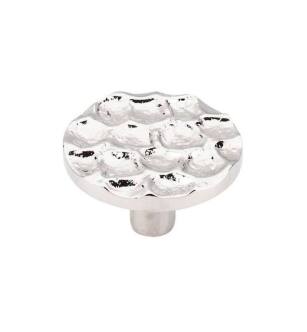 Top Knobs TK297PN Cobblestone 2" Brass Round Shaped Cabinet Knob in Polished Nickel