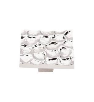 Top Knobs TK302PN Cobblestone 2" Brass Square Shaped Cabinet Knob in Polished Nickel