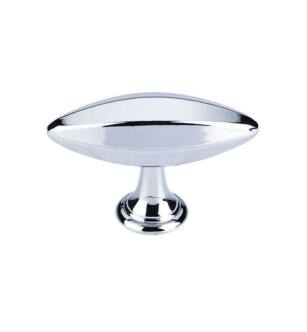 Top Knobs TK230PC Chareau 2" Zinc Alloy T-Handle Shaped Cabinet Knob in Polished Chrome