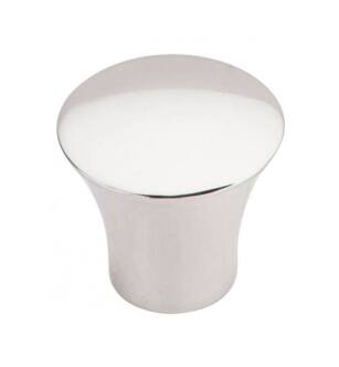 Top Knobs TK385PN Chareau 1 3/8" Zinc Alloy Cone Shaped Shrewsbury Cabinet Knob in Polished Nickel