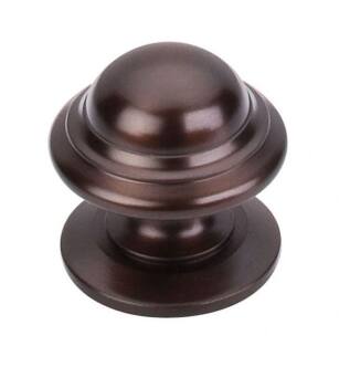 Top Knobs M768 Britannia 1 3/8" Brass Mushroom Shaped Empress Cabinet Knob in Oil Rubbed Bronze