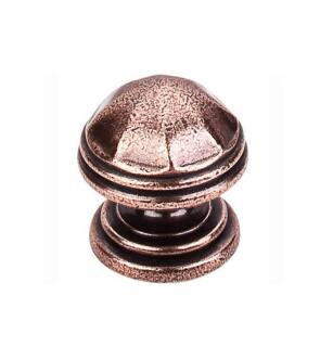 Top Knobs M23 Britannia 1 1/4" Brass Mushroom Shaped London Cabinet Knob in Old English Copper