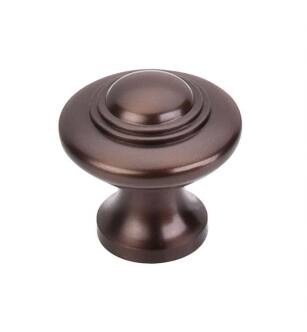 Top Knobs M771 Britannia 1 1/4" Brass Mushroom Shaped Ascot Cabinet Knob in Oil Rubbed Bronze