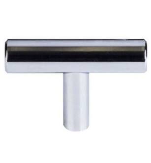 Top Knobs M1887 Bar Pulls 2" Steel T-Handle Shaped Cabinet Knob in Polished Chrome