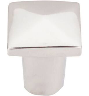 Top Knobs M2055 Aspen II 3/4" Cast Bronze Square Shaped Square Cabinet Knob in Polished Nickel