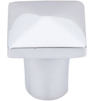 Top Knobs M2054 Aspen II 3/4" Cast Bronze Square Shaped Square Cabinet Knob in Polished Chrome