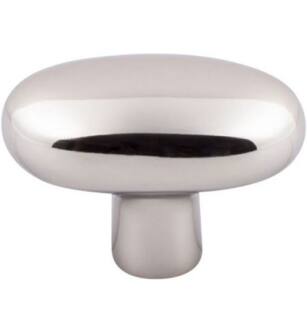 Top Knobs M2076 Aspen II 2" Cast Bronze Oval Shaped Large Potato Cabinet Knob in Polished Nickel