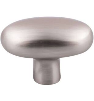 Top Knobs M2074 Aspen II 2" Cast Bronze Oval Shaped Large Potato Cabinet Knob in Brushed Satin Nickel