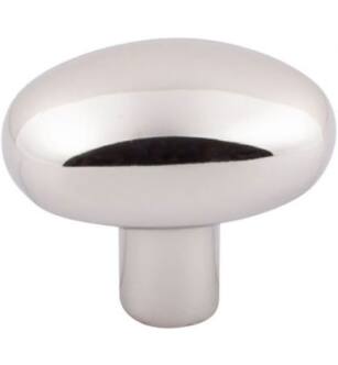 Top Knobs M2073 Aspen II 1 5/8" Cast Bronze Oval Shaped Small Potato Cabinet Knob in Polished Nickel