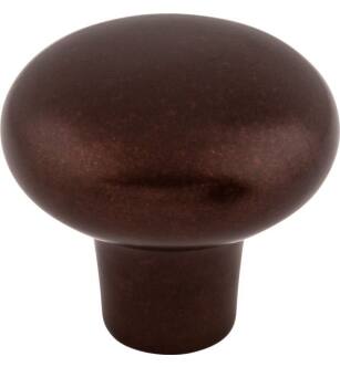 Top Knobs M1558 Aspen 1 3/8" Cast Bronze Round Shaped Cabinet Knob in Mahogany Bronze