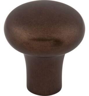 Top Knobs M1553 Aspen 1 1/8" Cast Bronze Round Shaped Cabinet Knob in Mahogany Bronze