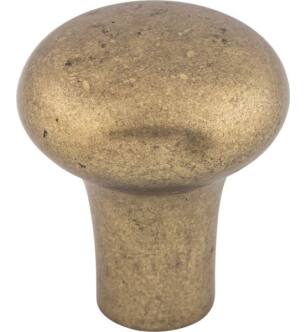 Top Knobs M1551 Aspen 1 1/8" Cast Bronze Round Shaped Cabinet Knob in Light Bronze