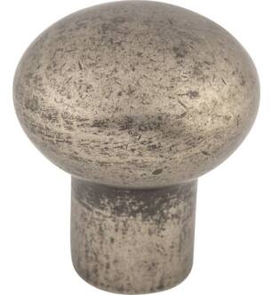 Top Knobs M1545 Aspen 7/8" Cast Bronze Round Shaped Cabinet Knob in Silicon Bronze Light