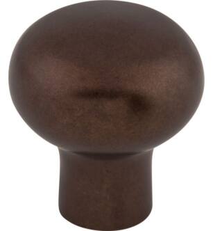 Top Knobs M1548 Aspen 7/8" Cast Bronze Round Shaped Cabinet Knob in Mahogany Bronze