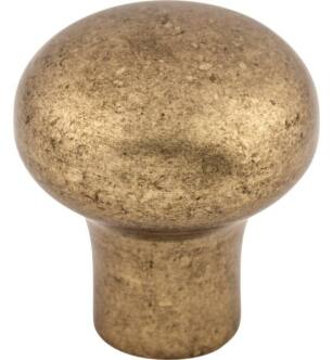 Top Knobs M1546 Aspen 7/8" Cast Bronze Round Shaped Cabinet Knob in Light Bronze