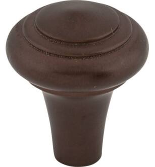 Top Knobs M1483 Aspen 1" Cast Bronze Mushroom Shaped Peak Cabinet Knob in Mahogany Bronze