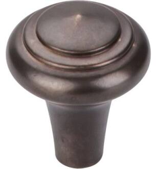 Top Knobs M1482 Aspen 1" Cast Bronze Mushroom Shaped Peak Cabinet Knob in Medium Bronze