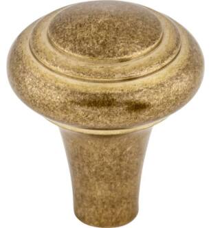 Top Knobs M1481 Aspen 1" Cast Bronze Mushroom Shaped Peak Cabinet Knob in Light Bronze
