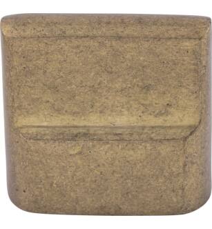 Top Knobs M1501 Aspen 1 3/8" Cast Bronze Designer Shaped Flat Sided Cabinet Knob in Light Bronze