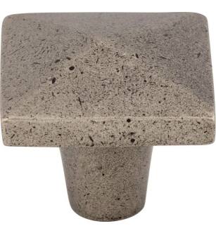 Top Knobs M1520 Aspen 1 1/2" Cast Bronze Square Shaped Cabinet Knob in Silicon Bronze Light