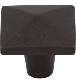 Top Knobs M1522 Aspen 1 1/2" Cast Bronze Square Shaped Cabinet Knob in Medium Bronze