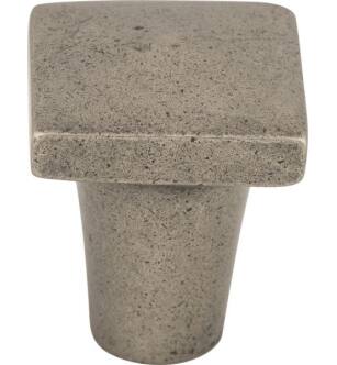 Top Knobs M1510 Aspen 7/8" Cast Bronze Square Shaped Cabinet Knob in Silicon Bronze Light