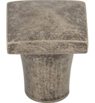 Top Knobs M1505 Aspen 3/4" Cast Bronze Square Shaped Cabinet Knob in Silicon Bronze Light