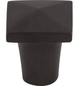 Top Knobs M1507 Aspen 3/4" Cast Bronze Square Shaped Cabinet Knob in Medium Bronze