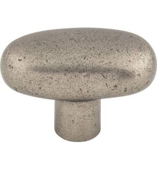 Top Knobs M1540 Aspen 2" Cast Bronze Oval Shaped Potato Cabinet Knob in Silicon Bronze Light