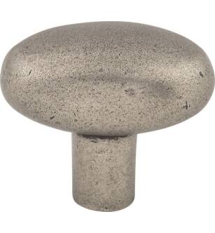 Top Knobs M1535 Aspen 1 5/8" Cast Bronze Oval Shaped Potato Cabinet Knob in Silicon Bronze Light
