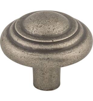 Top Knobs M1475 Aspen 1 3/4" Cast Bronze Mushroom Shaped Button Cabinet Knob in Silicon Bronze Light