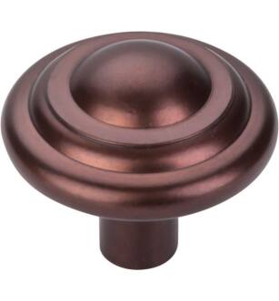 Top Knobs M1478 Aspen 1 3/4" Cast Bronze Mushroom Shaped Button Cabinet Knob in Mahogany Bronze