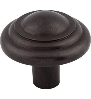 Top Knobs M1477 Aspen 1 3/4" Cast Bronze Mushroom Shaped Button Cabinet Knob in Medium Bronze